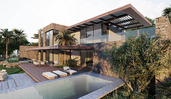 aluminium door window villa project